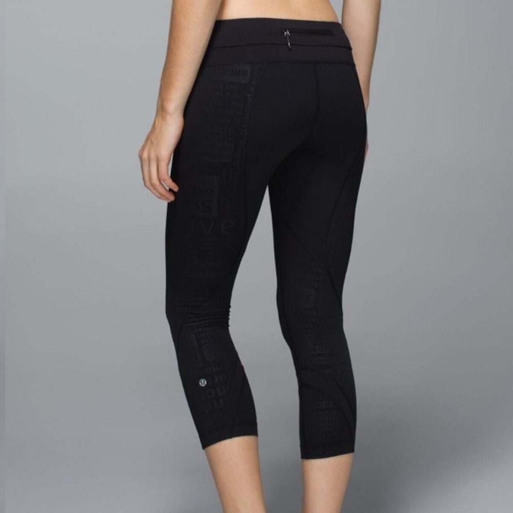 LULULEMON Crop Leggings Sz 6 Leggings 21" Inseam Athletic Yoga Pants